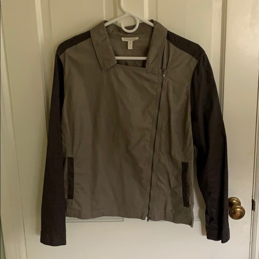 Eileen Fischer Linen Bomber Jacket